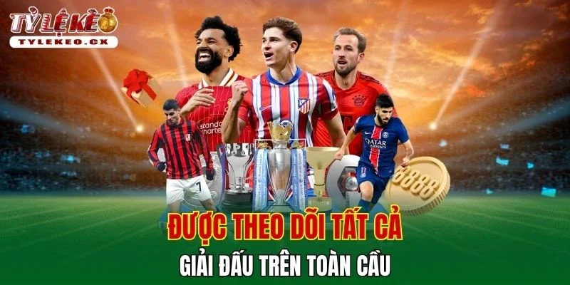 Tỷ Lệ Kèo 15 Được theo dõi tất cả giải đấu trên toàn cầu
